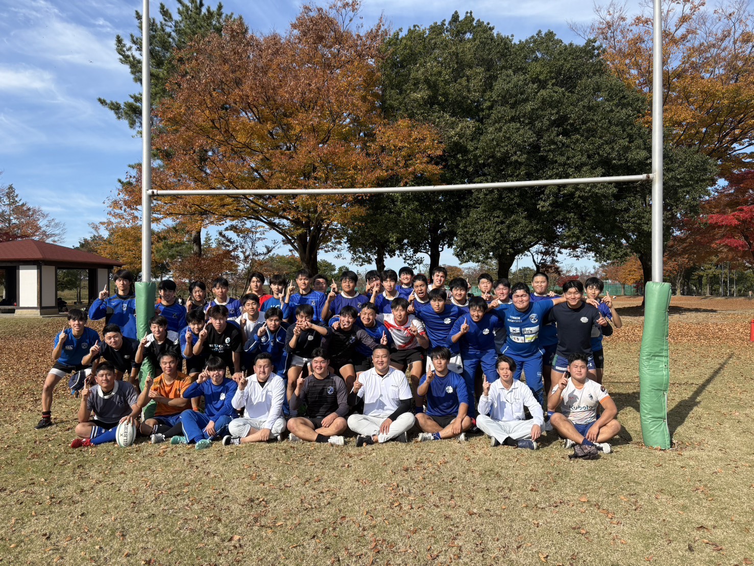 富山第一高校ラグビー部集合写真